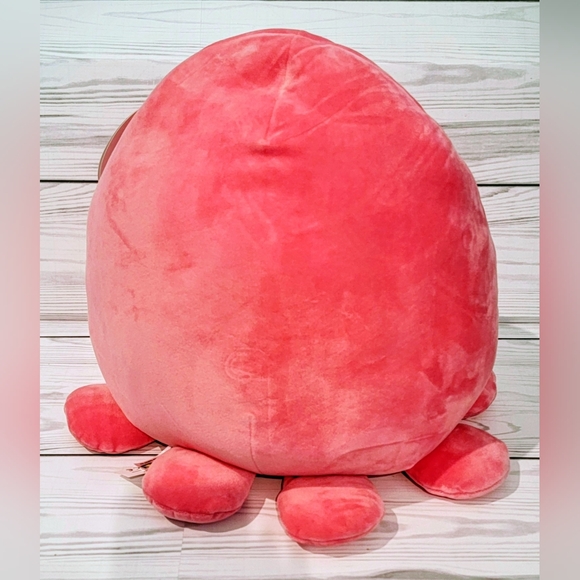 NWT Cute Squishmallows Pink Octopus Plush Toy Named Abby - Picture 3 of 3